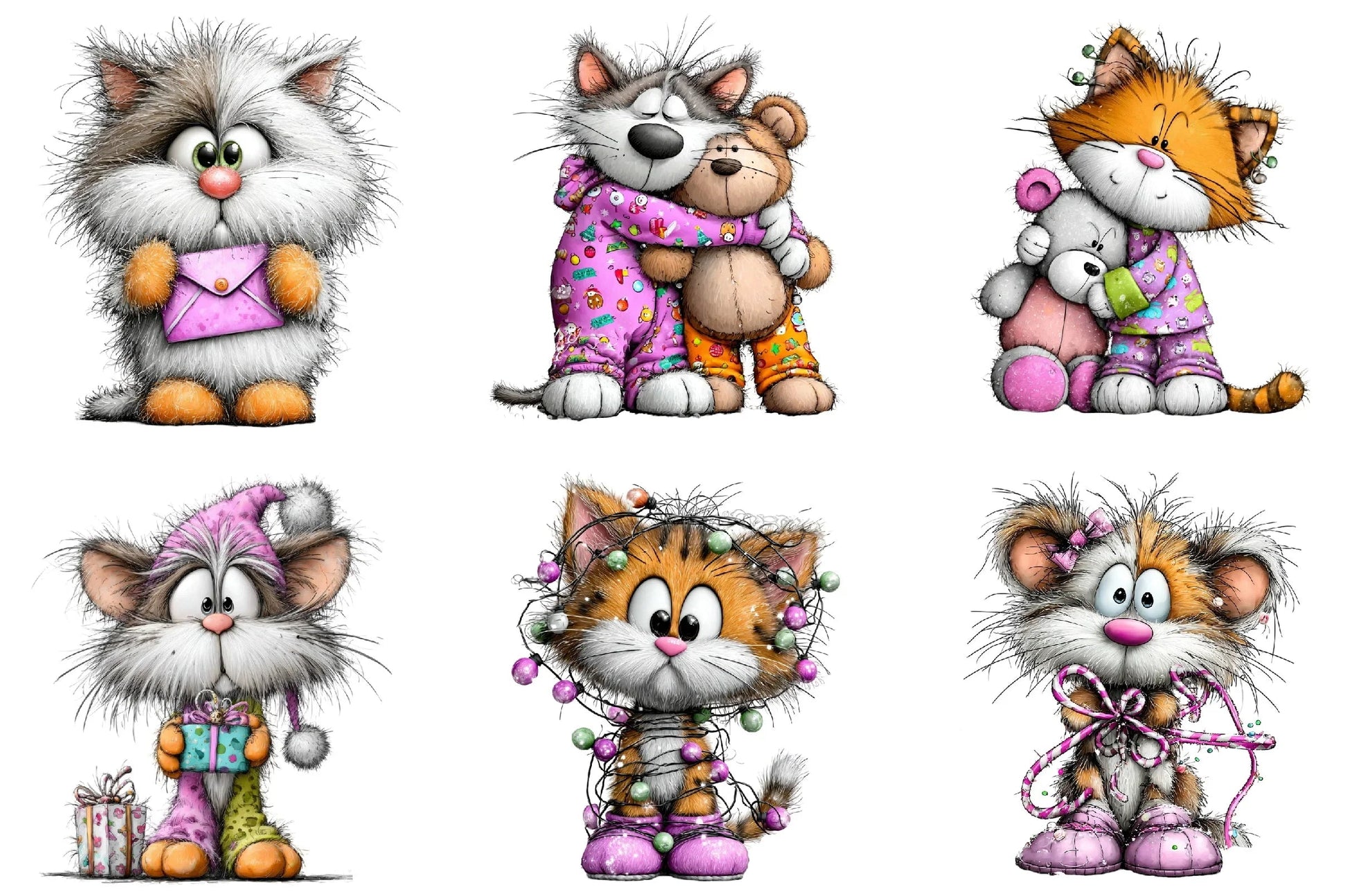 Christmas Cats Clipart Bundle - CraftNest - Digital Crafting and Art
