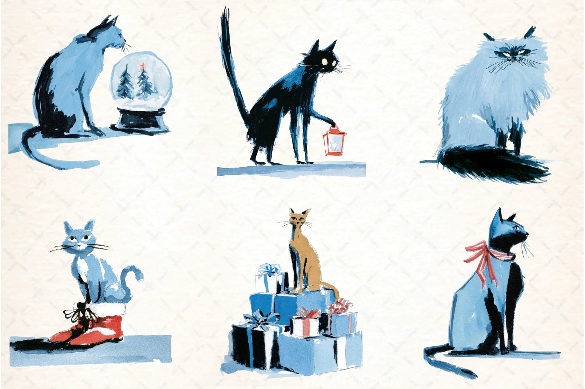 Christmas Cats Holiday Clipart Bundle - CraftNest - Digital Crafting and Art