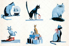 Christmas Cats Holiday Clipart Bundle - CraftNest - Digital Crafting and Art