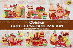 Christmas Coffee Clipart Bundle - CraftNest - Digital Crafting and Art