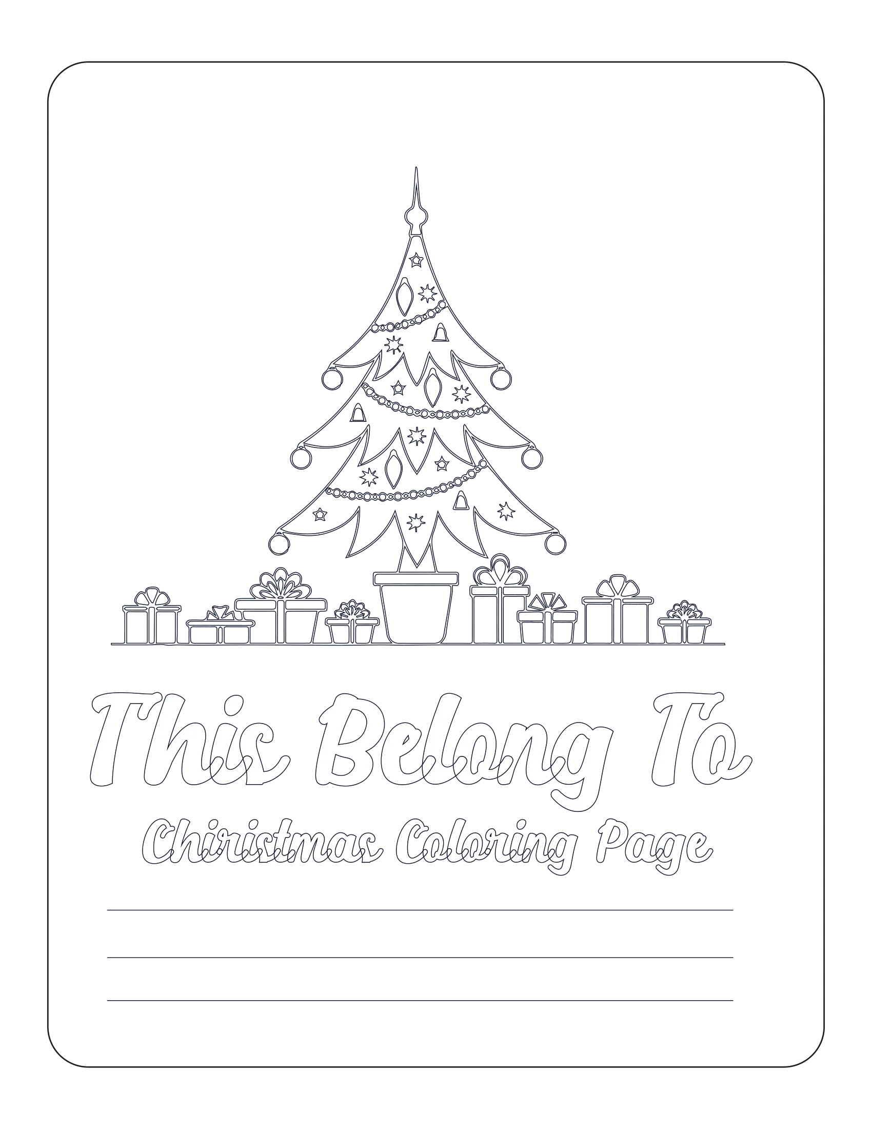 Kids Christmas Coloring Book