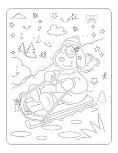 Kids Christmas Coloring Book 3 - CraftNest - Digital Crafting and Art
