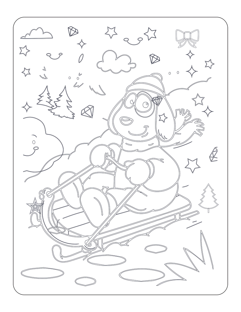 Kids Christmas Coloring Book 3 - CraftNest - Digital Crafting and Art