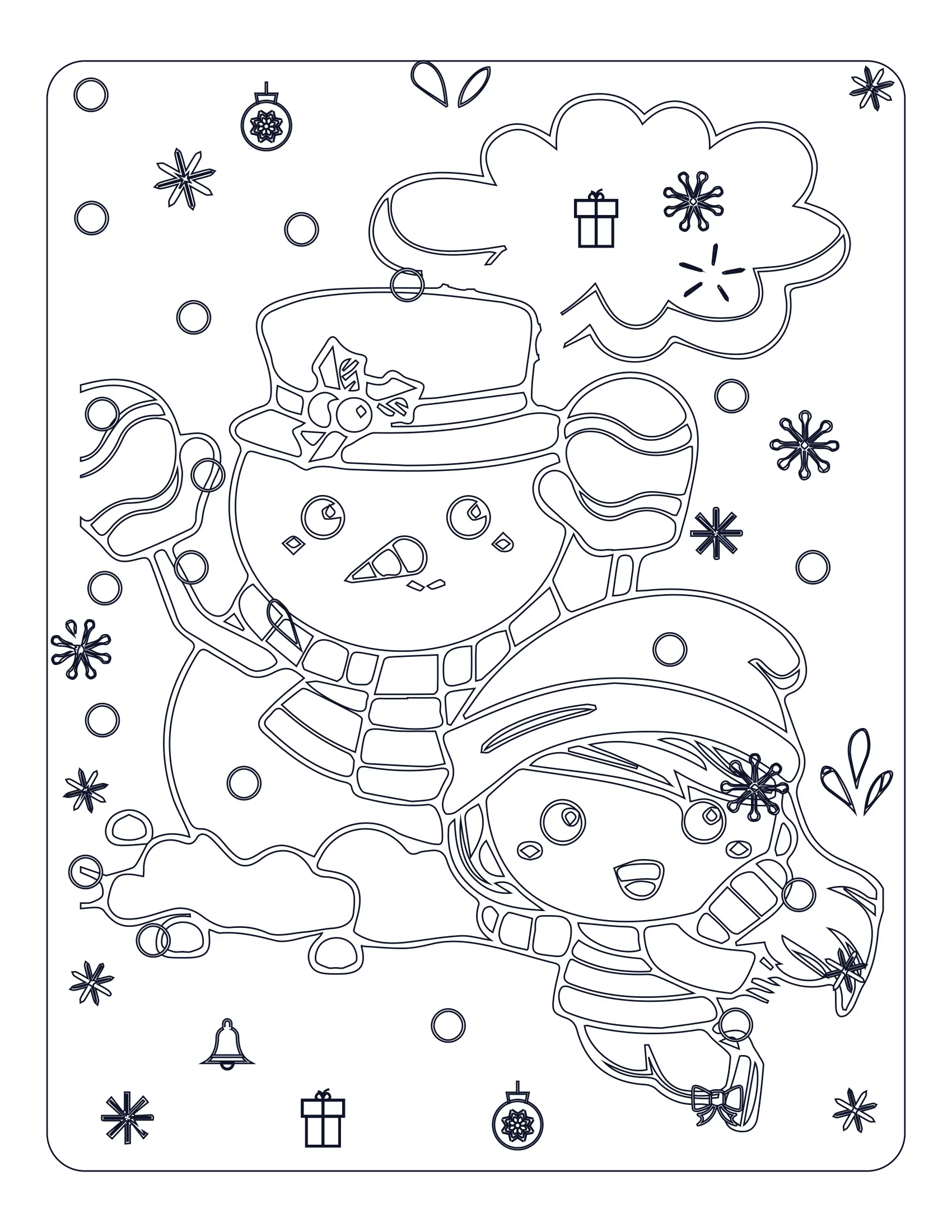 Kids Christmas Coloring Book