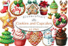 Christmas Cookies & Cupcakes Clipart Bundle