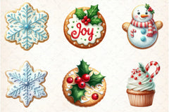 Christmas Cookies & Cupcakes Clipart Bundle - CraftNest - Digital Crafting and Art