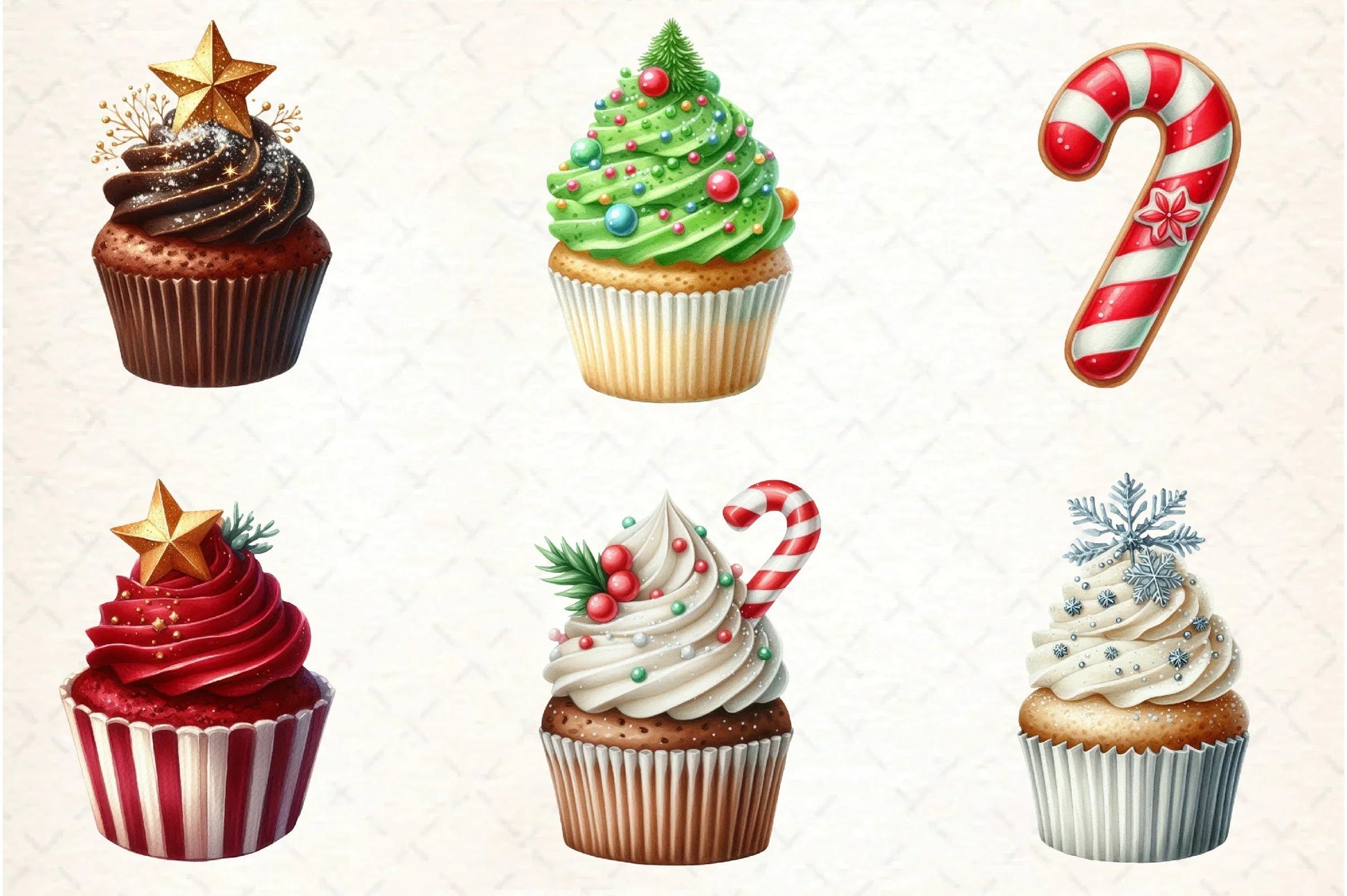Christmas Cookies & Cupcakes Clipart Bundle - CraftNest - Digital Crafting and Art