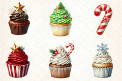 Christmas Cookies & Cupcakes Clipart Bundle - CraftNest - Digital Crafting and Art
