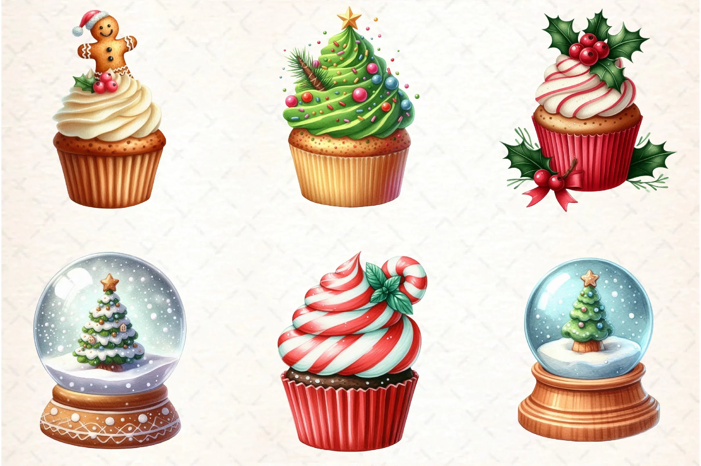 Christmas Cookies & Cupcakes Clipart Bundle - CraftNest - Digital Crafting and Art