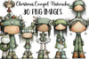 Christmas Cowgirl Nutcracker Clipart Bundle
