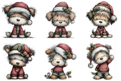Christmas Cute Dog Clipart Bundle - CraftNest - Digital Crafting and Art
