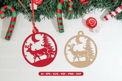 Christmas Decoration Ball Laser Cut SVG Bundle - CraftNest - Digital Crafting and Art