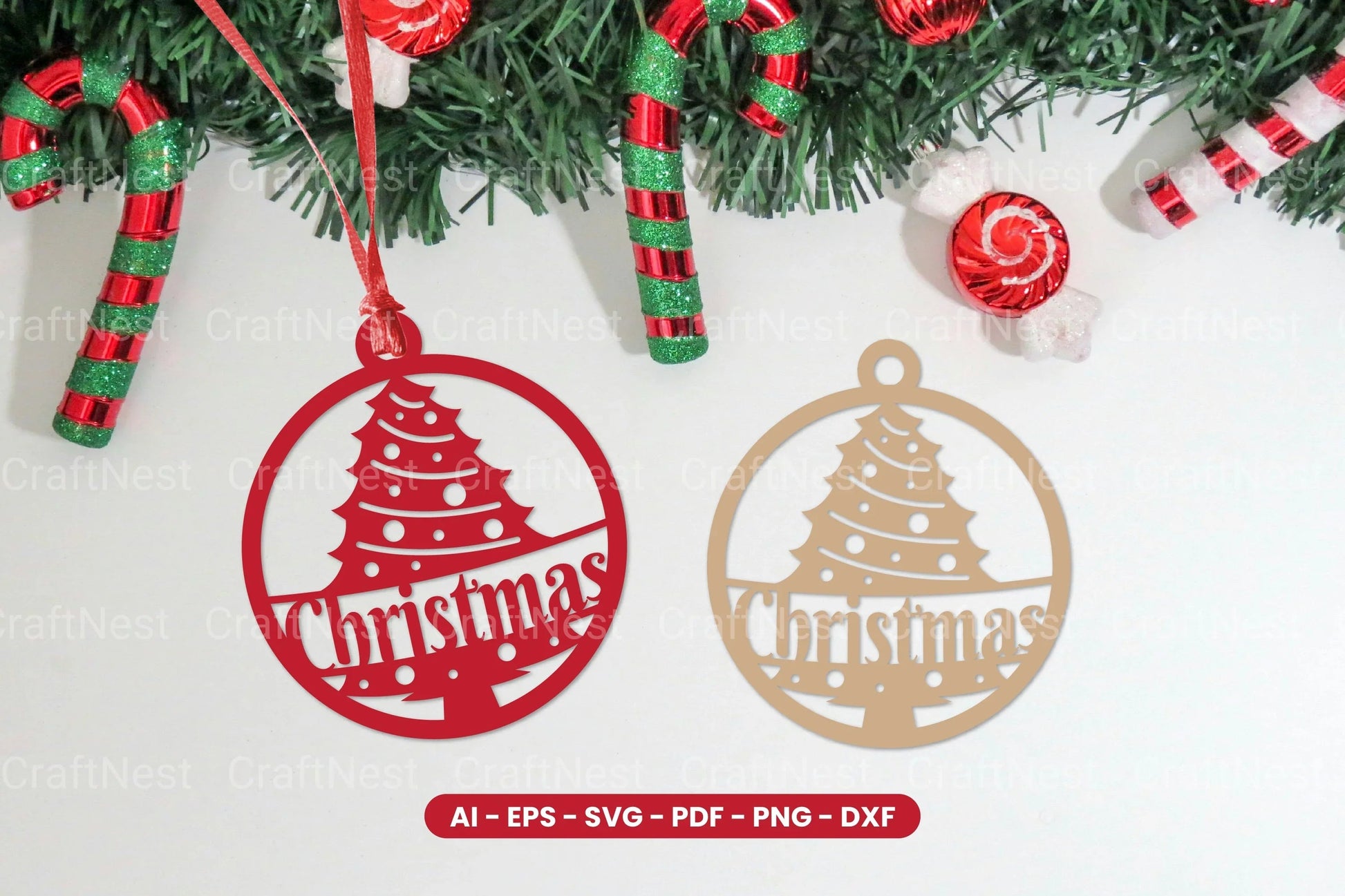 Christmas Decoration Ball Laser Cut SVG Bundle - CraftNest - Digital Crafting and Art