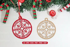 Christmas Decoration Ball Laser Cut SVG Bundle - CraftNest - Digital Crafting and Art