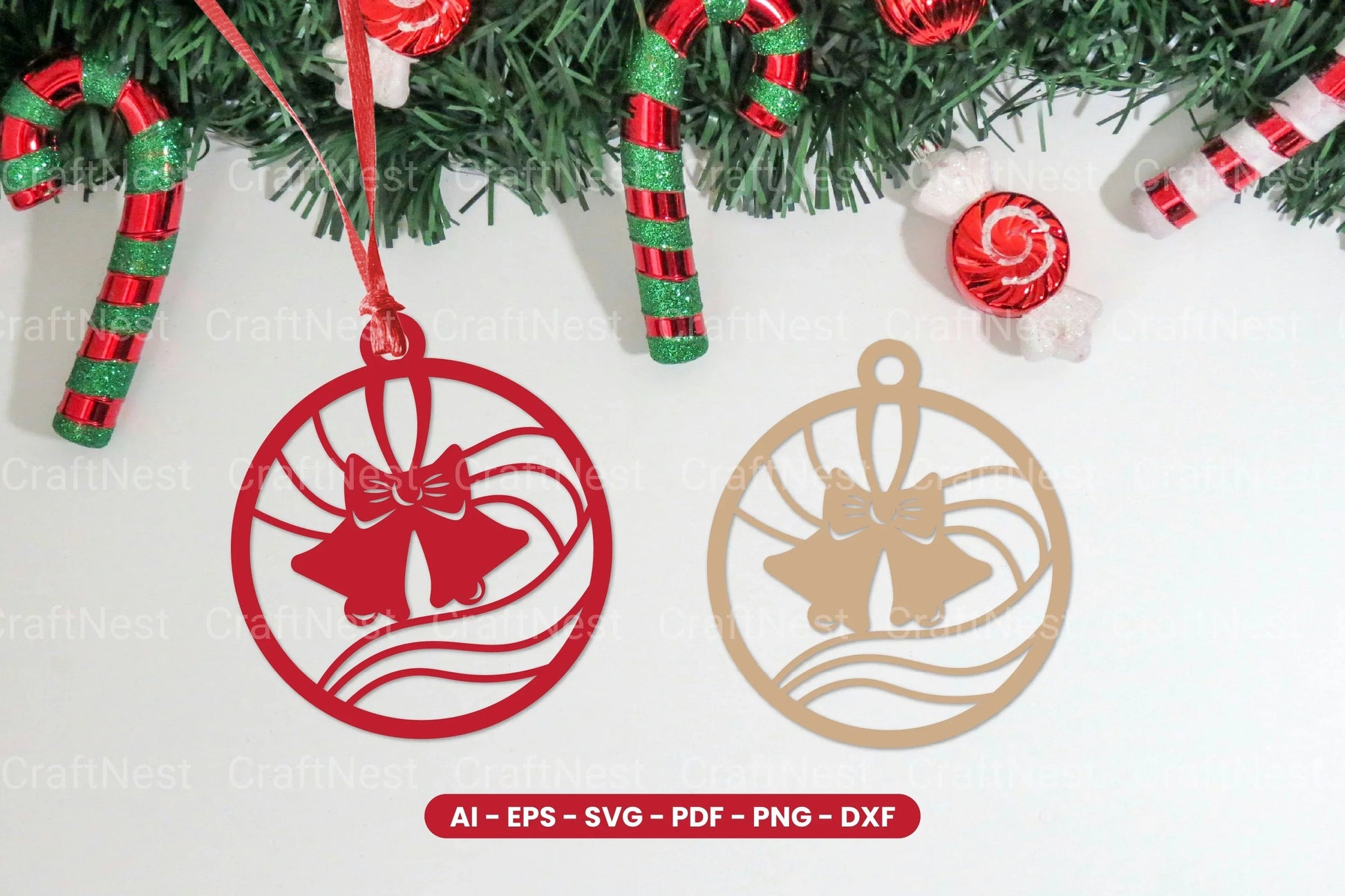 Christmas Decoration Ball Laser Cut SVG Bundle - CraftNest - Digital Crafting and Art