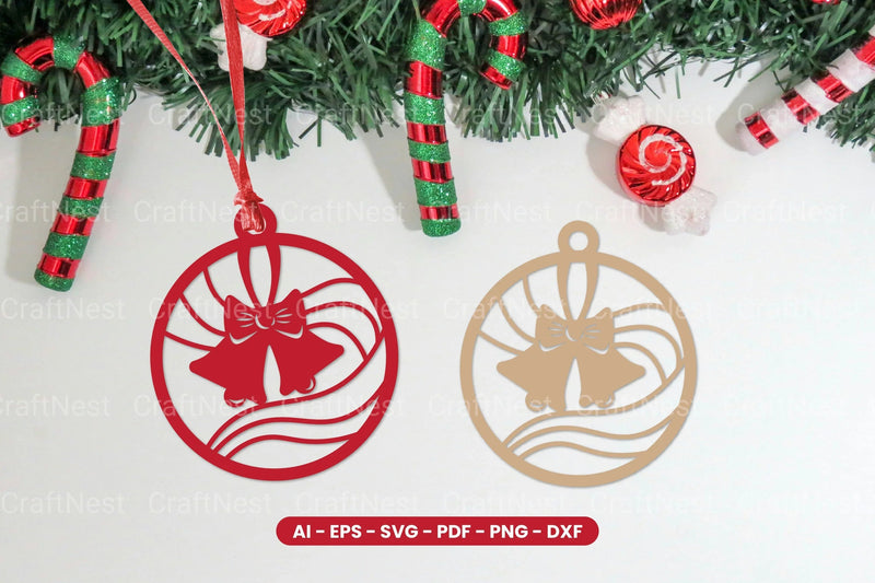 Christmas Decoration Ball Laser Cut SVG Bundle - CraftNest - Digital Crafting and Art