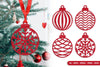 Christmas Decoration Ball Lasercut Clipart Bundle