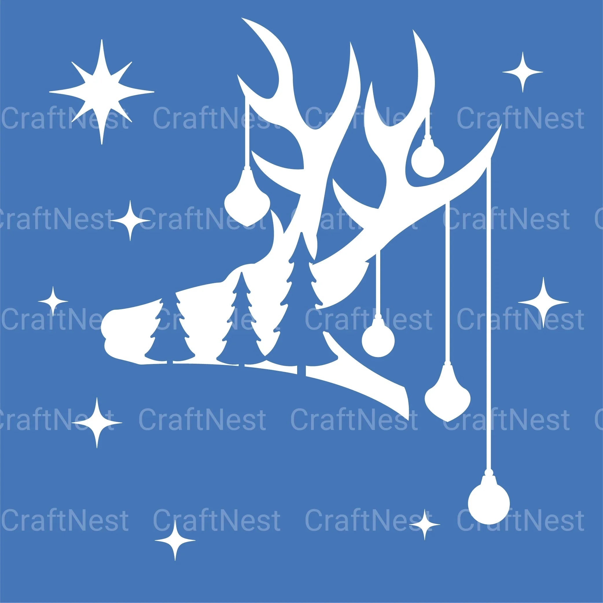 Christmas Deer 3D Layered Papercut Clipart Bundle - CraftNest - Digital Crafting and Art