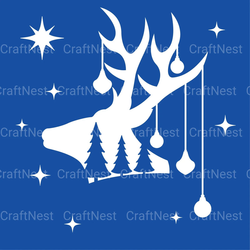 Christmas Deer 3D Layered Papercut Clipart Bundle - CraftNest - Digital Crafting and Art