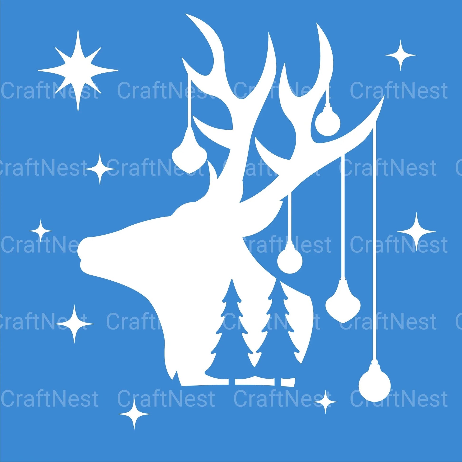Christmas Deer 3D Layered Papercut Clipart Bundle - CraftNest - Digital Crafting and Art