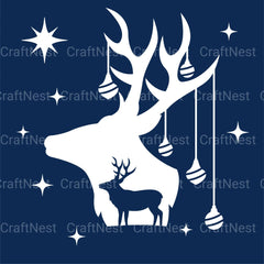 Christmas Deer 3D Layered Papercut Clipart Bundle - CraftNest - Digital Crafting and Art