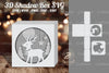 Christmas Deer Papercut Shadow Box Design Bundle