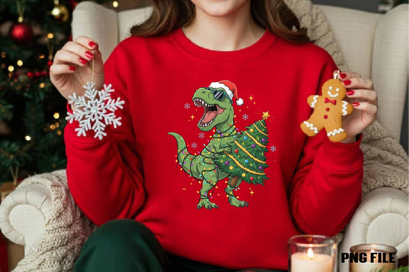 Christmas Dinosaur Clipart Bundle - CraftNest - Digital Crafting and Art