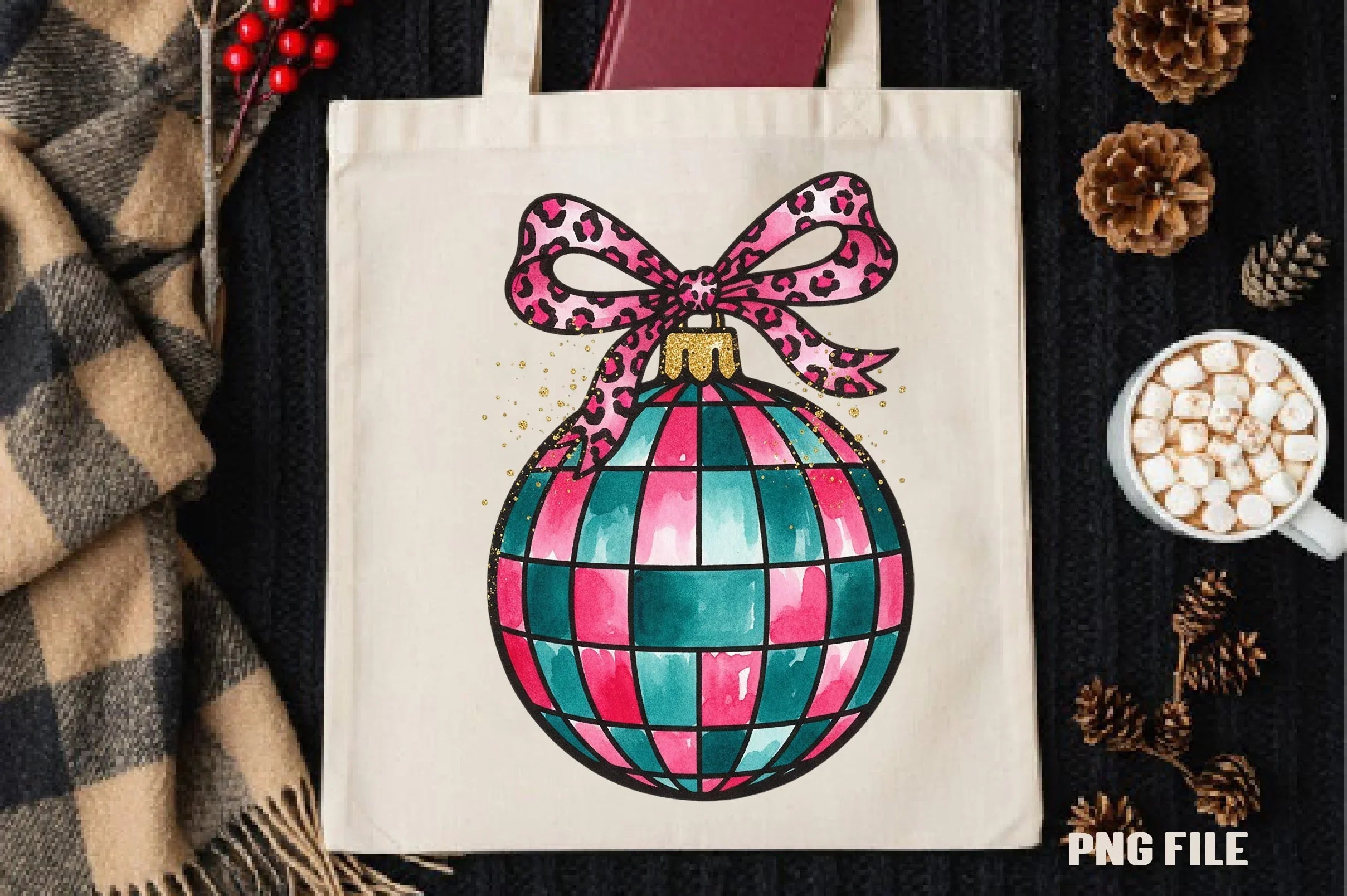 Christmas Disco Ball Clipart Bundle - CraftNest - Digital Crafting and Art