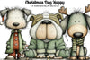 Christmas Dog Happy Clipart Bundle