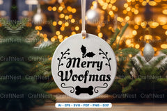 Christmas Dog Ornament SVG Bundle - CraftNest - Digital Crafting and Art