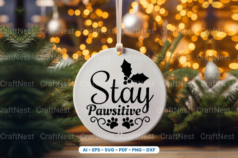 Christmas Dog Ornament SVG Bundle - CraftNest - Digital Crafting and Art