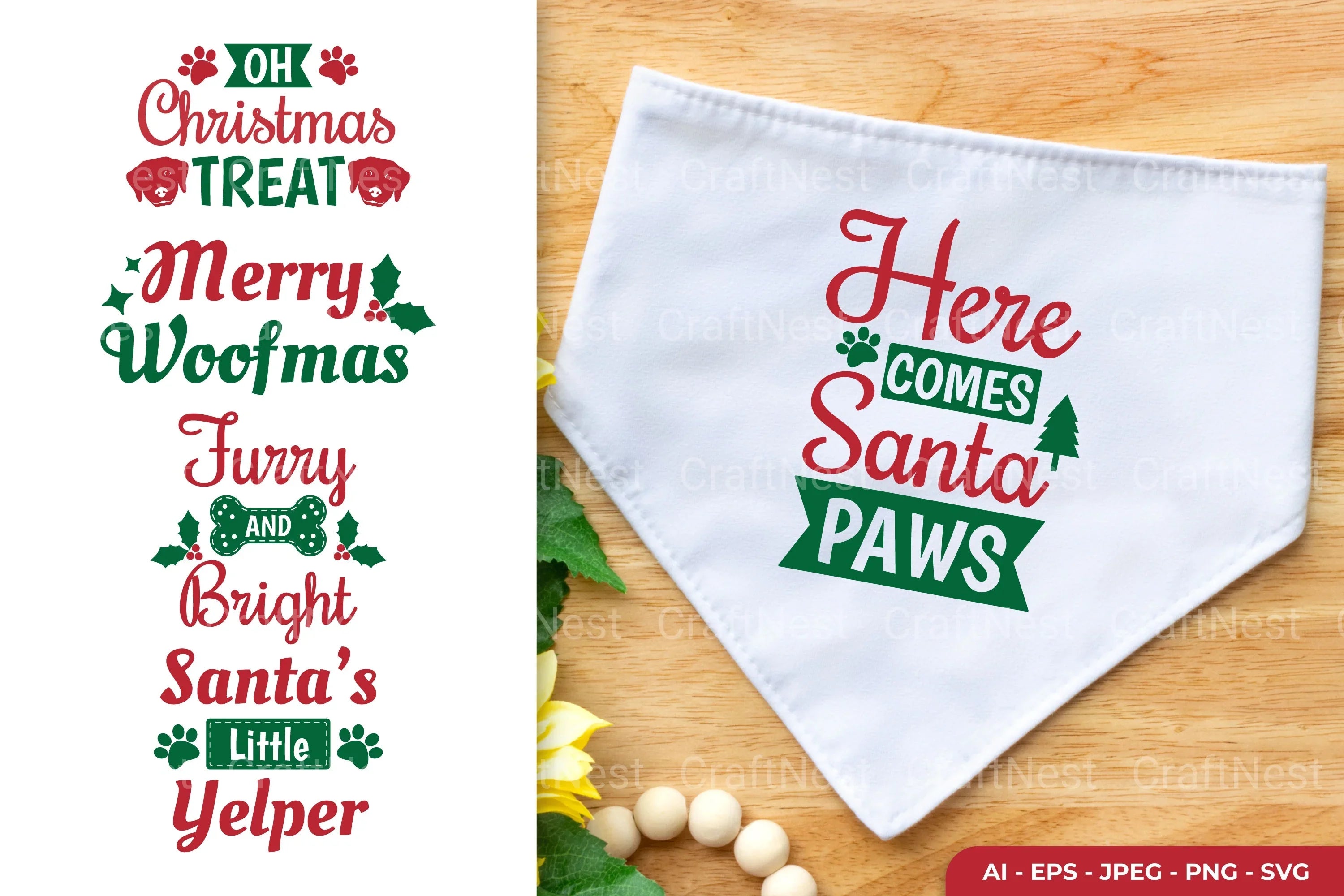 Christmas Dog SVG Bundle - CraftNest - Digital Crafting and Art