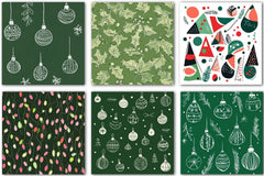 Christmas Doodle Digital Paper Design - CraftNest - Digital Crafting and Art