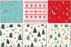 Christmas Doodle Digital Paper Design - CraftNest - Digital Crafting and Art