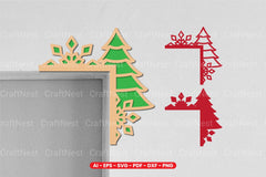 Christmas Door Corner Laser Cut SVG Bundle - Clipart Bundle - CraftNest - Digital Crafting and Art