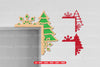Christmas Door Corner Laser Cut SVG Bundle - Clipart Bundle