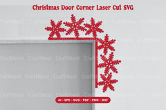 Christmas Door Corner Laser Cut SVG Bundle - CraftNest - Digital Crafting and Art