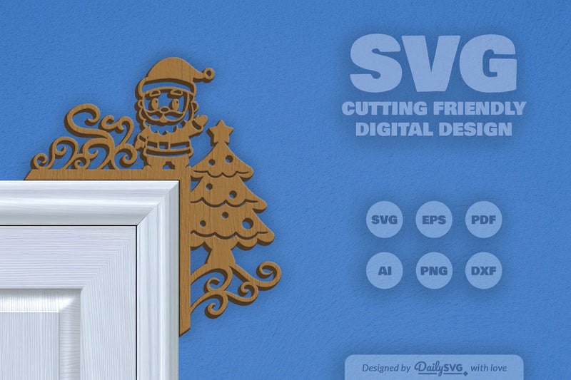 Christmas Door Corner Clipart - Daily SVG Bundles - CraftNest - Digital Crafting and Art