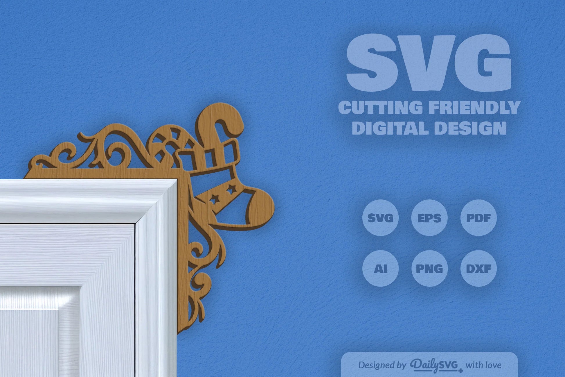 Christmas Door Corner Clipart - Daily SVG Bundles - CraftNest - Digital Crafting and Art