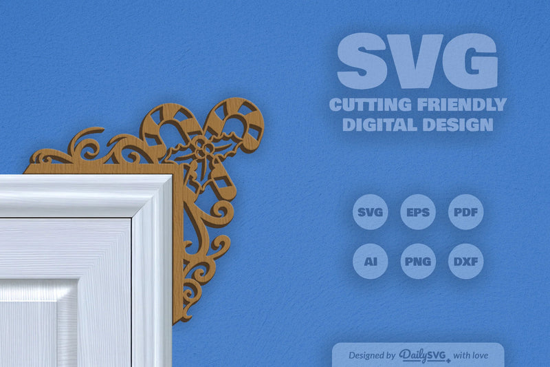 Christmas Door Corner Clipart - Daily SVG Bundles - CraftNest - Digital Crafting and Art