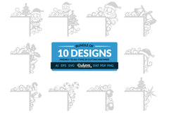 Christmas Door Corner Clipart - Daily SVG Bundles - CraftNest - Digital Crafting and Art