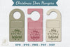 Christmas Door Hangers Set Template - Clipart Bundle
