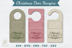 Christmas Door Hangers Set Clipart Bundle - CraftNest - Digital Crafting and Art