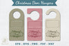 Christmas Door Hangers Set Clipart Bundle