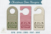 Christmas Door Hangers Set Template Bundle