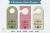 Christmas Door Hangers Set Template Bundle