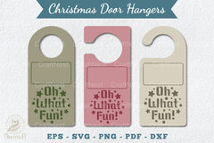 Christmas Door Hangers Set Clipart Bundle - CraftNest - Digital Crafting and Art