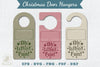 Christmas Door Hangers Set Clipart Bundle