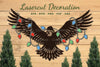 Christmas Eagle Laser Cut Decoration Clipart Bundle