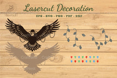 Christmas Eagle Laser Cut Decoration Clipart Bundle - CraftNest - Digital Crafting and Art